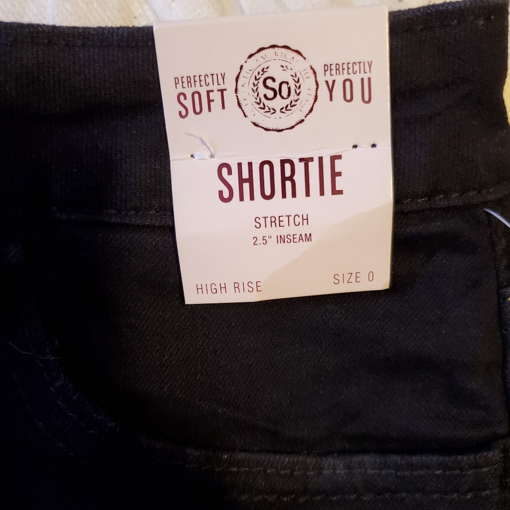 Black Juniors SO High-Rise Shortie Shorts Denim from Kohls NWT - Picture 5 of 9